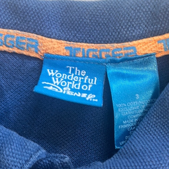Disney - Blue and Orange Polo Shirt with Sporty Tigger Design - Picture 2 of 5